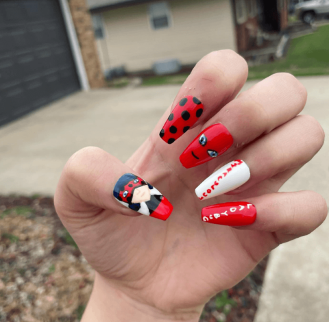 30 Miraculous Ladybug and Cat Noir Nail Designs