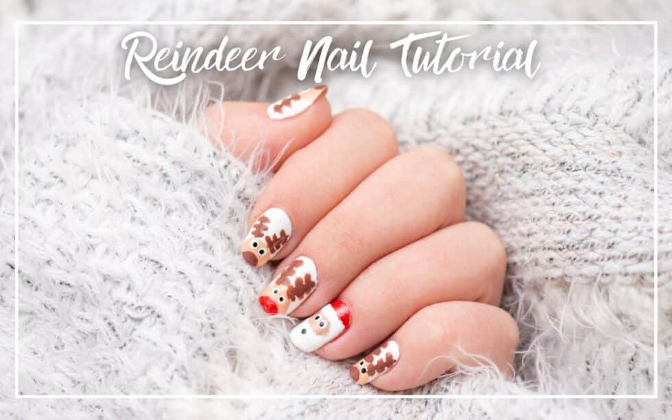 How To Paint A Reindeer On Nails how-to-paint-a-reindeer-on-nails