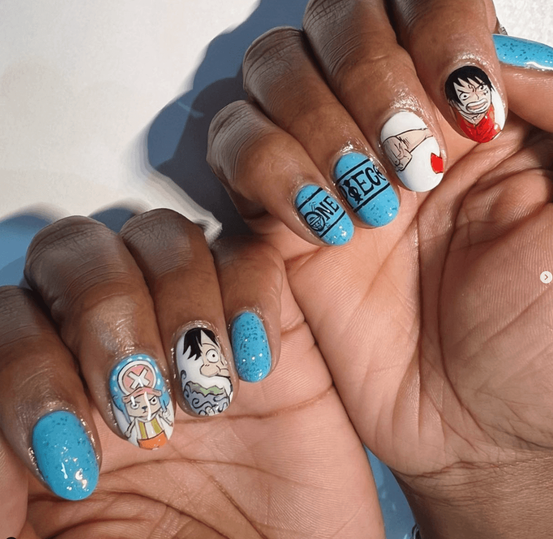 25 One Piece Nail Art Designs 25 One Piece Nail Art Designs