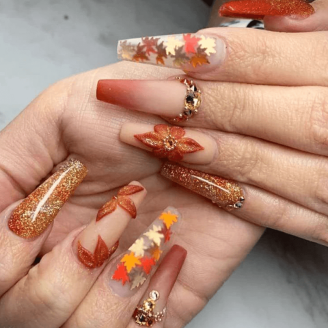 50+ Thanksgiving Nails Design Ideas for a Festive Manicure